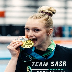 Miller & Carroll produce historic day for Saskatchewan, Ontario’s Olasz & Québec’s Sgarbossa take top prize in all-around competition at 2023 Canada Games